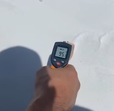 Cool Roof temp difference video